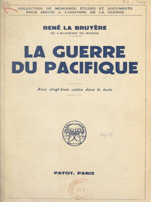 cover image of La guerre du Pacifique